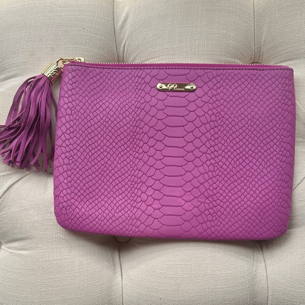 GiGi NY Textured Clutch with Tassel